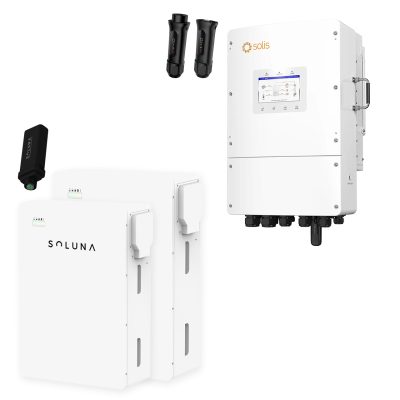 Solis S6 hybride omvormer 10 kW + 2 x Soluna 10 kWh thuisbatterij