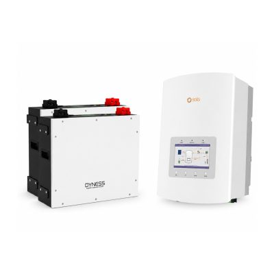 Solis 6 kW hybride omvormer + 2 x Dyness DL5.0C 5,12 kWh thuisbatterij