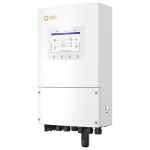 Solis S6 EH1P-L Plus 1-fase hybride omvormer vooraanzicht met display